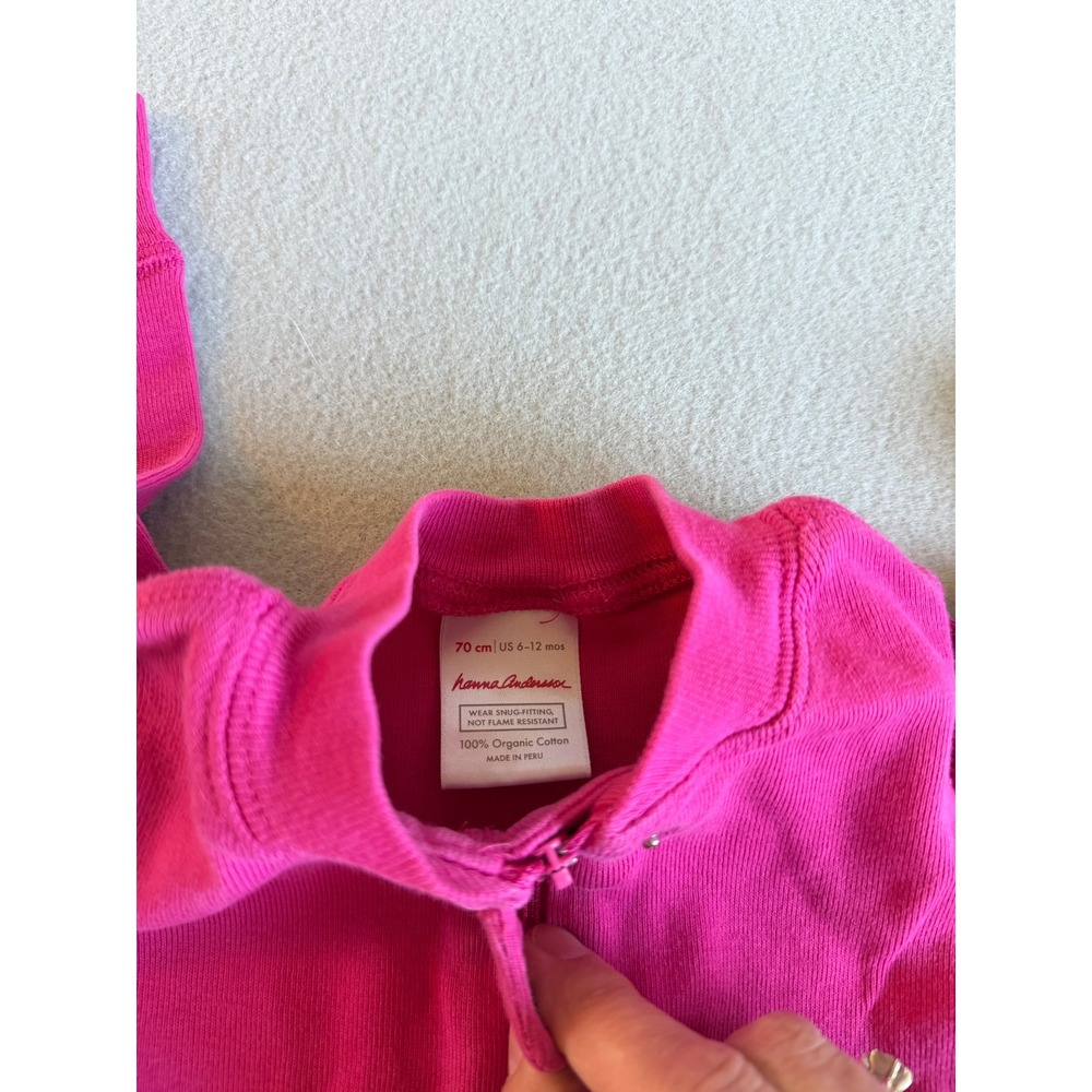 6pc Carters Just One You Little Me Hanna Andersson Baby Girl Sleepers 6mo / 9mo - Picture 15 of 16